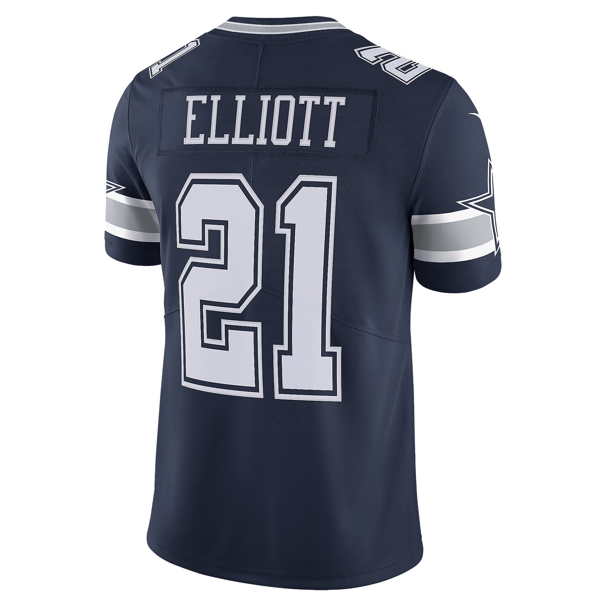 Dallas Cowboys - Ezekiel Elliott #21 Nike Navy Vapor Limited Jersey