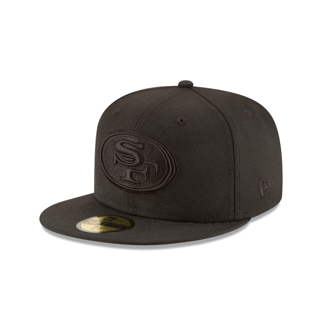 San Francisco 49ers - 59Fifty Black on Black Hat, New Era