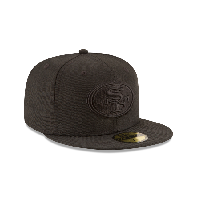 San Francisco 49ers - 59Fifty Black on Black Hat, New Era