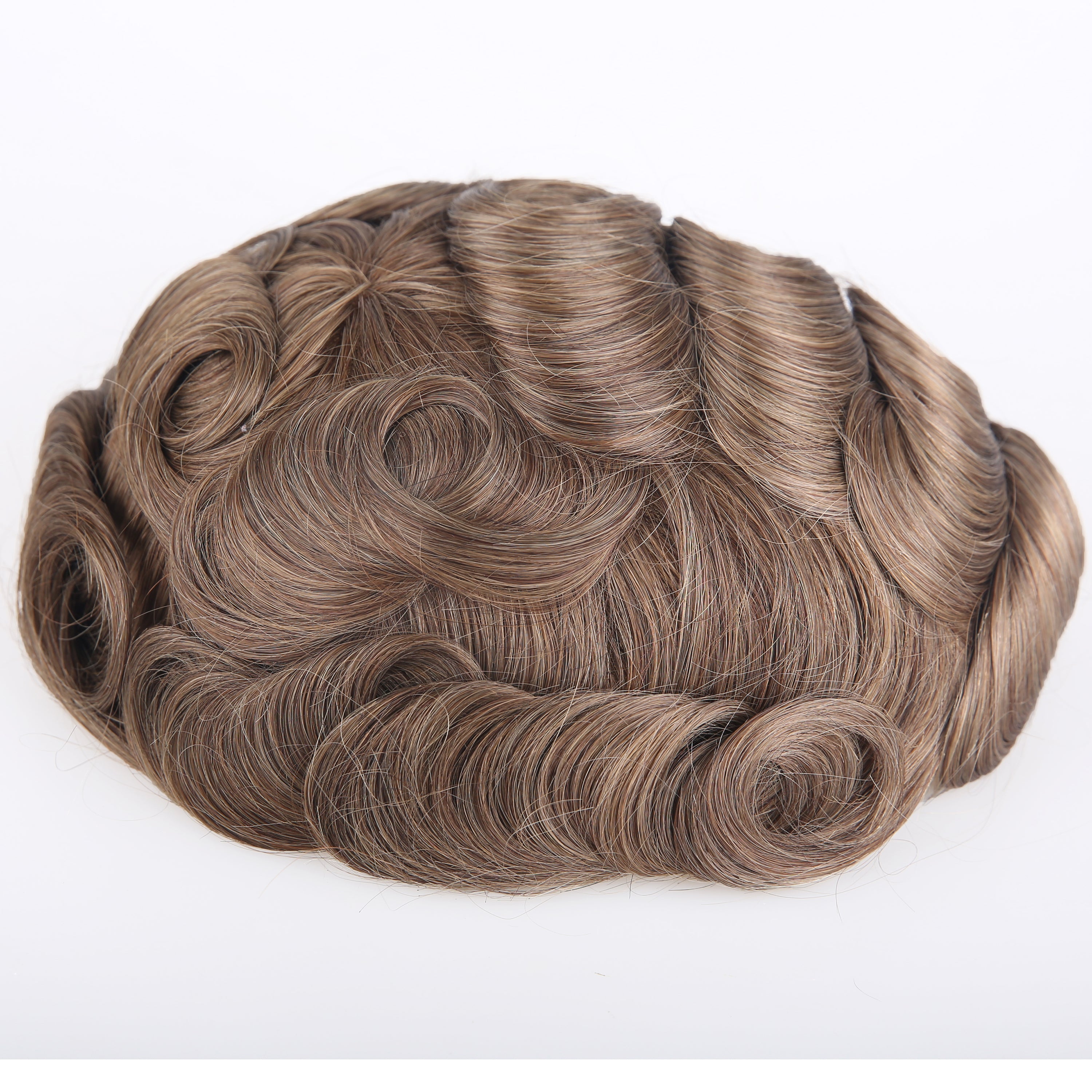 European Virgin Human Hair Light Brown AA Base Hairpieces