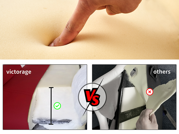 2.Eco-friendly integrated foaming sponge VS Recycled diced sponge