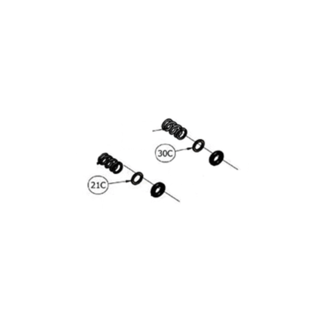 21C & 30 Idle & High Speed Mixture Screw Washer (QTY.10) HW-27A/31A/33A