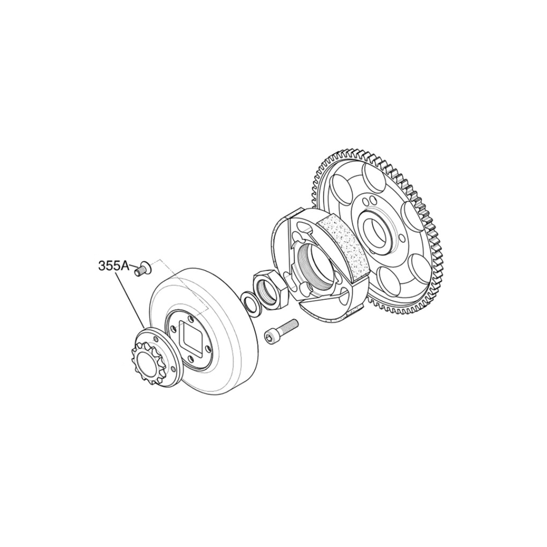 355A - Sprocket Z12 W/Screws