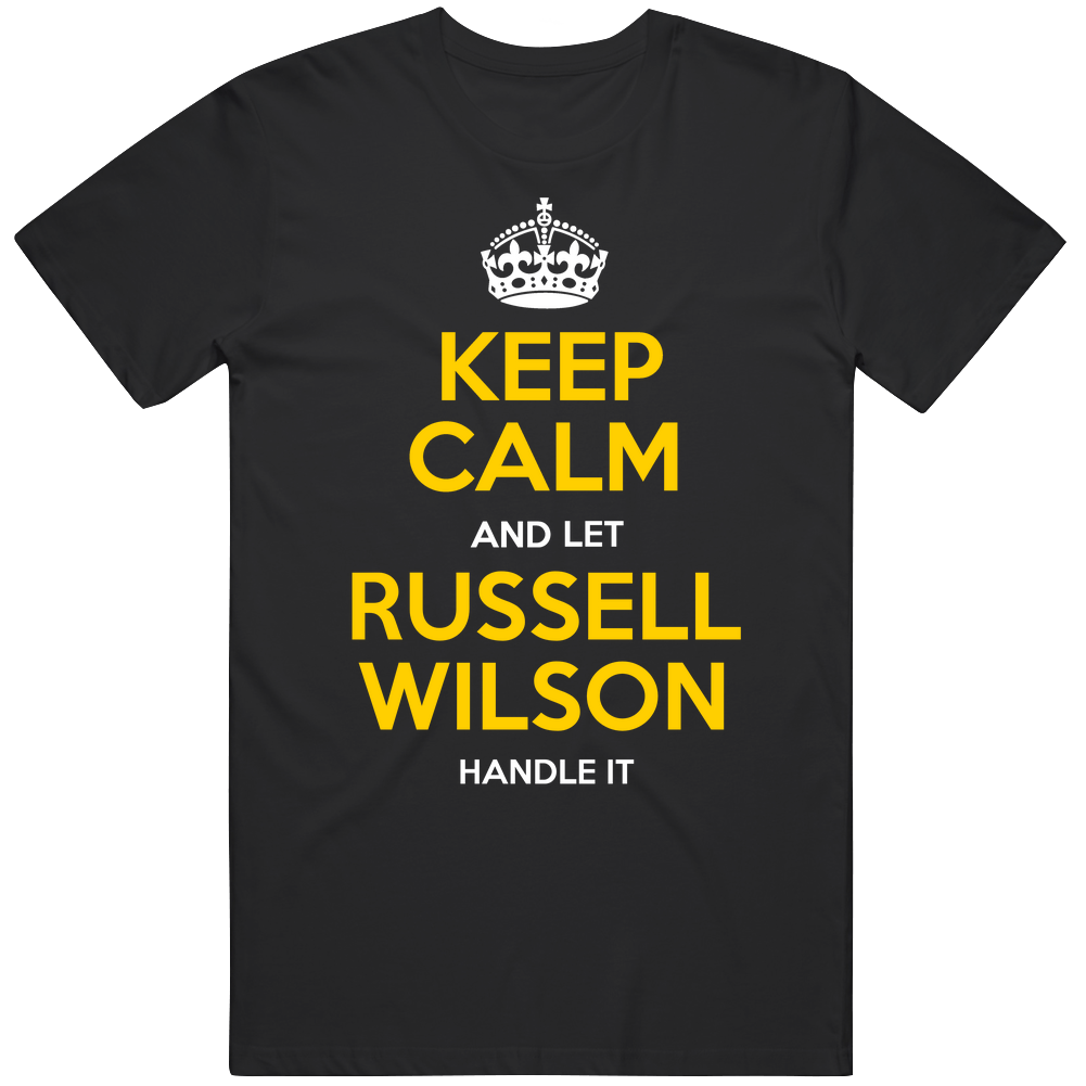 Russell Wilson Keep Calm Pittsburgh Football Fan T Shirt