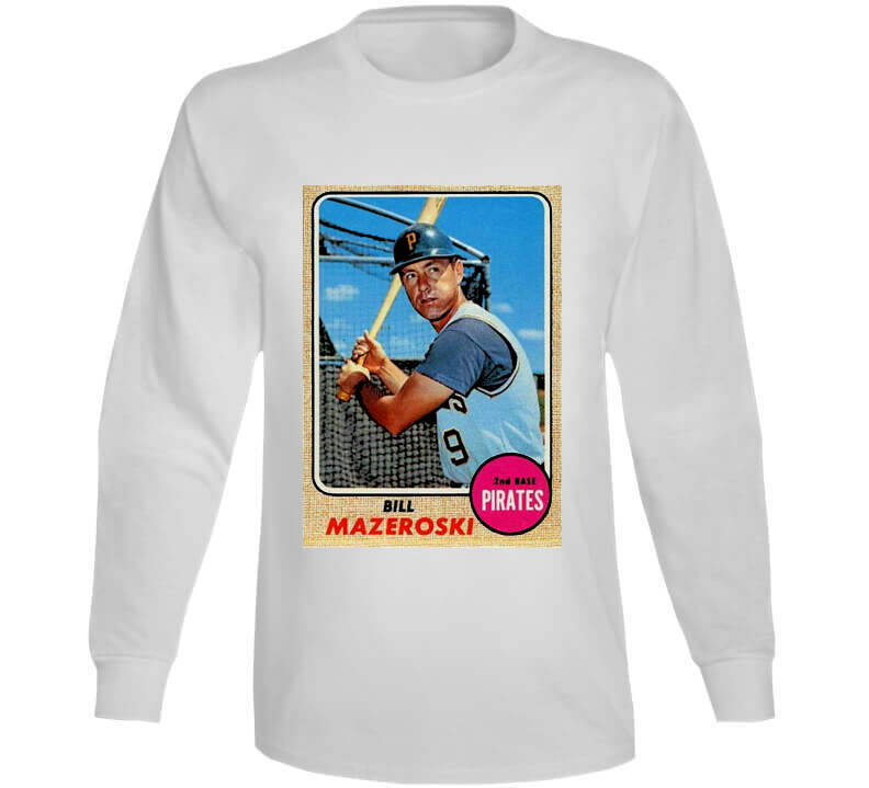 Bill Mazeroski Baseball Playing Card Pittsburgh Baseball Fan T Shirt