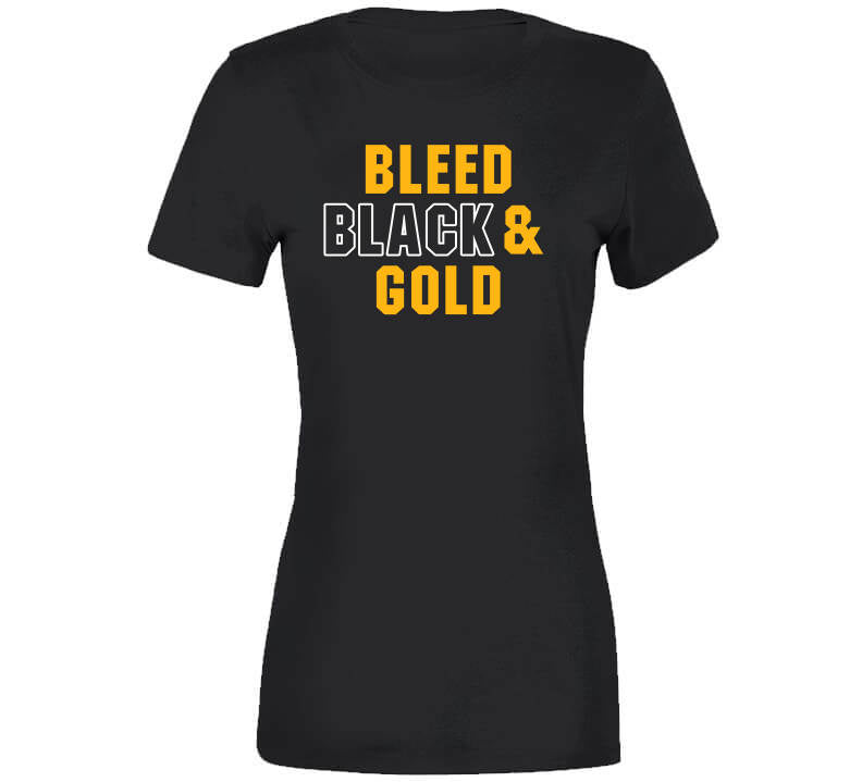 Bleed Black And Gold Pittsburgh Football Fan T Shirt