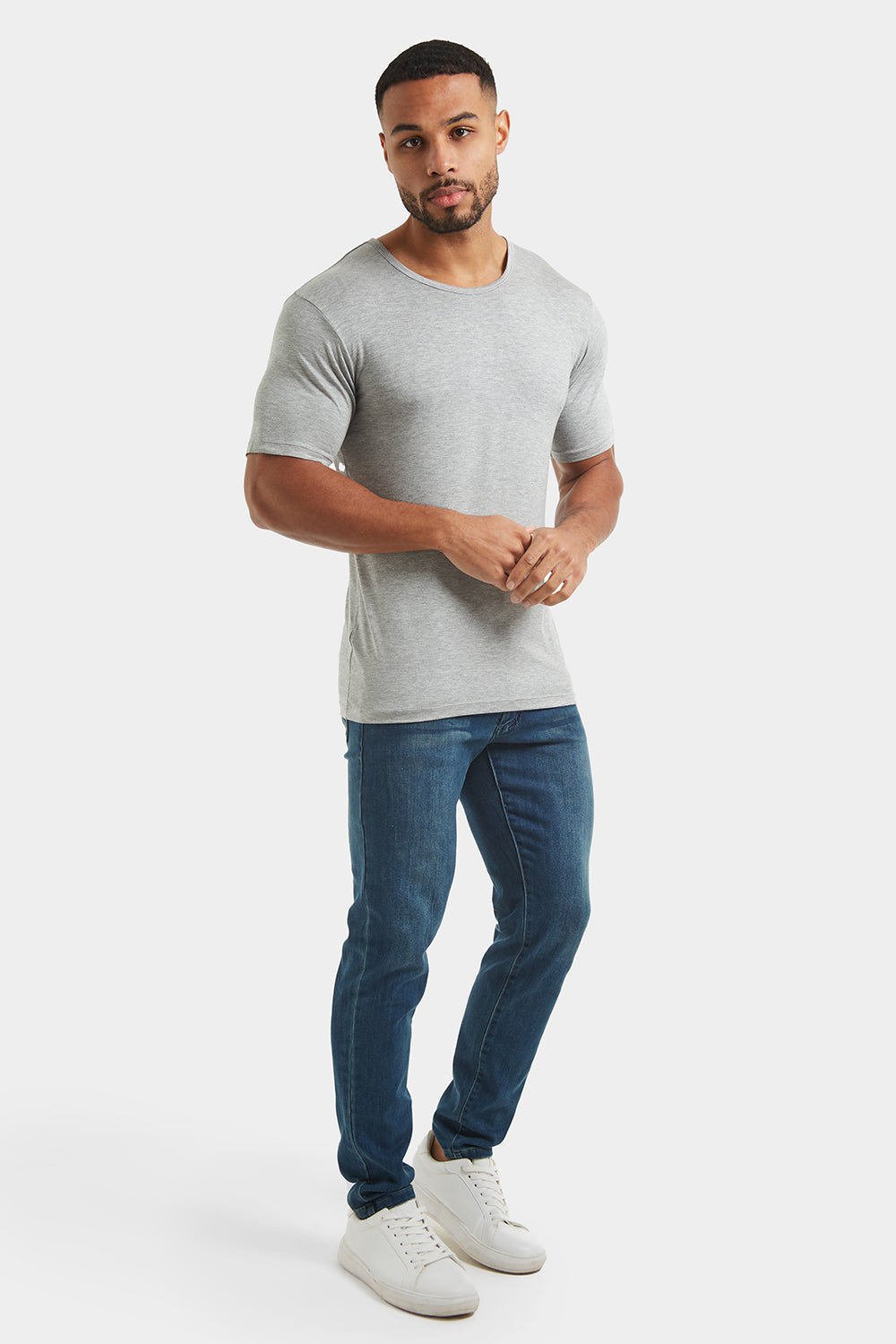 Fashion Fit T-Shirt in Grey Marl