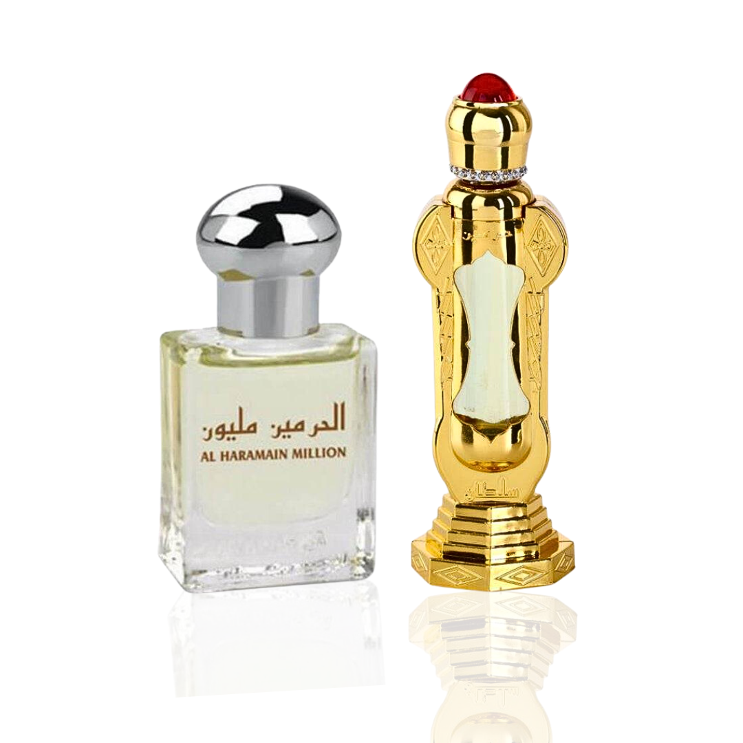 Million Perfume Oil-15ml & Sultan Perfume Oil-12ml by Al Haramain
