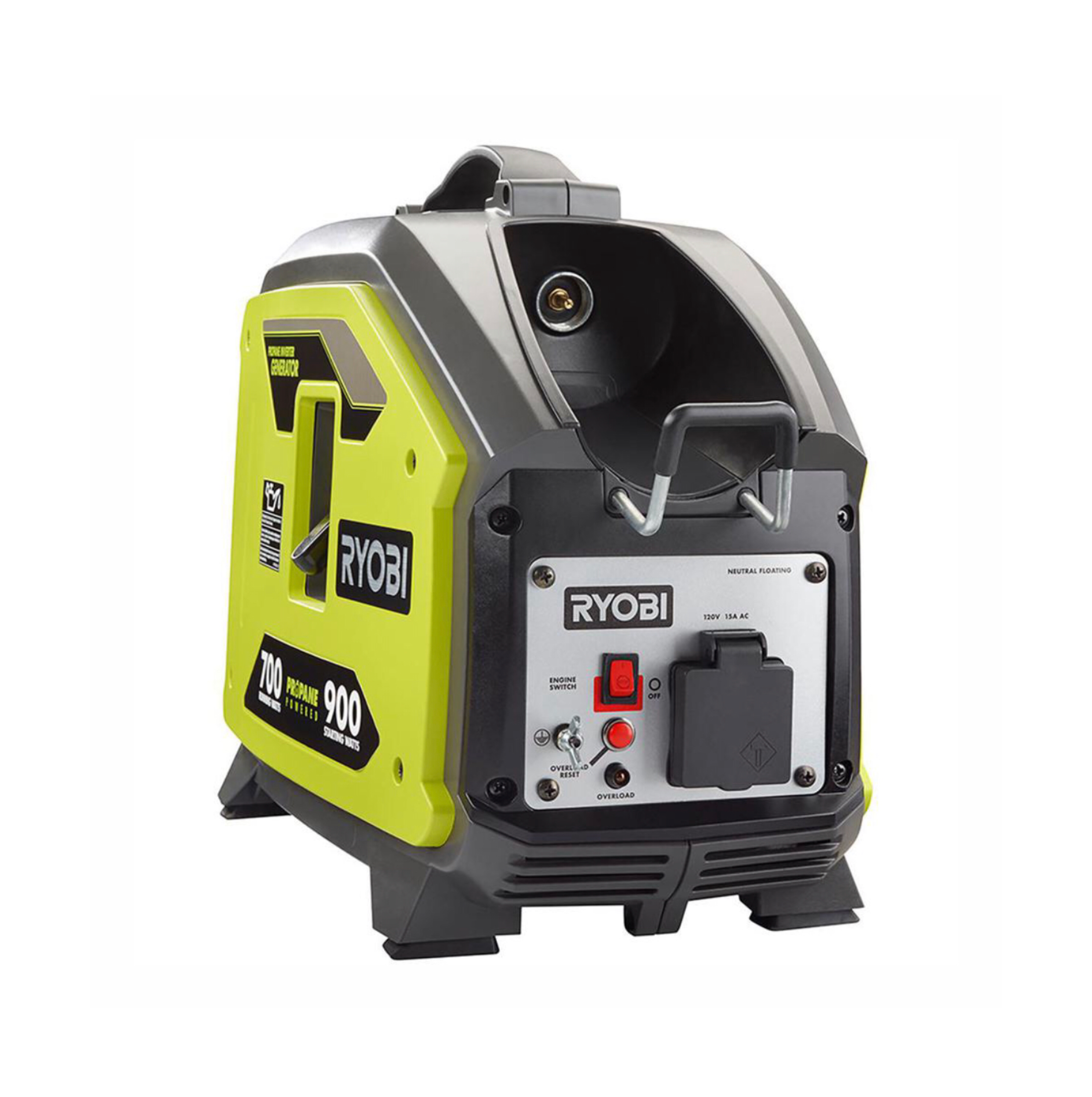 RYOBI 900 Starting Watt Propane Powered Inverter Generator