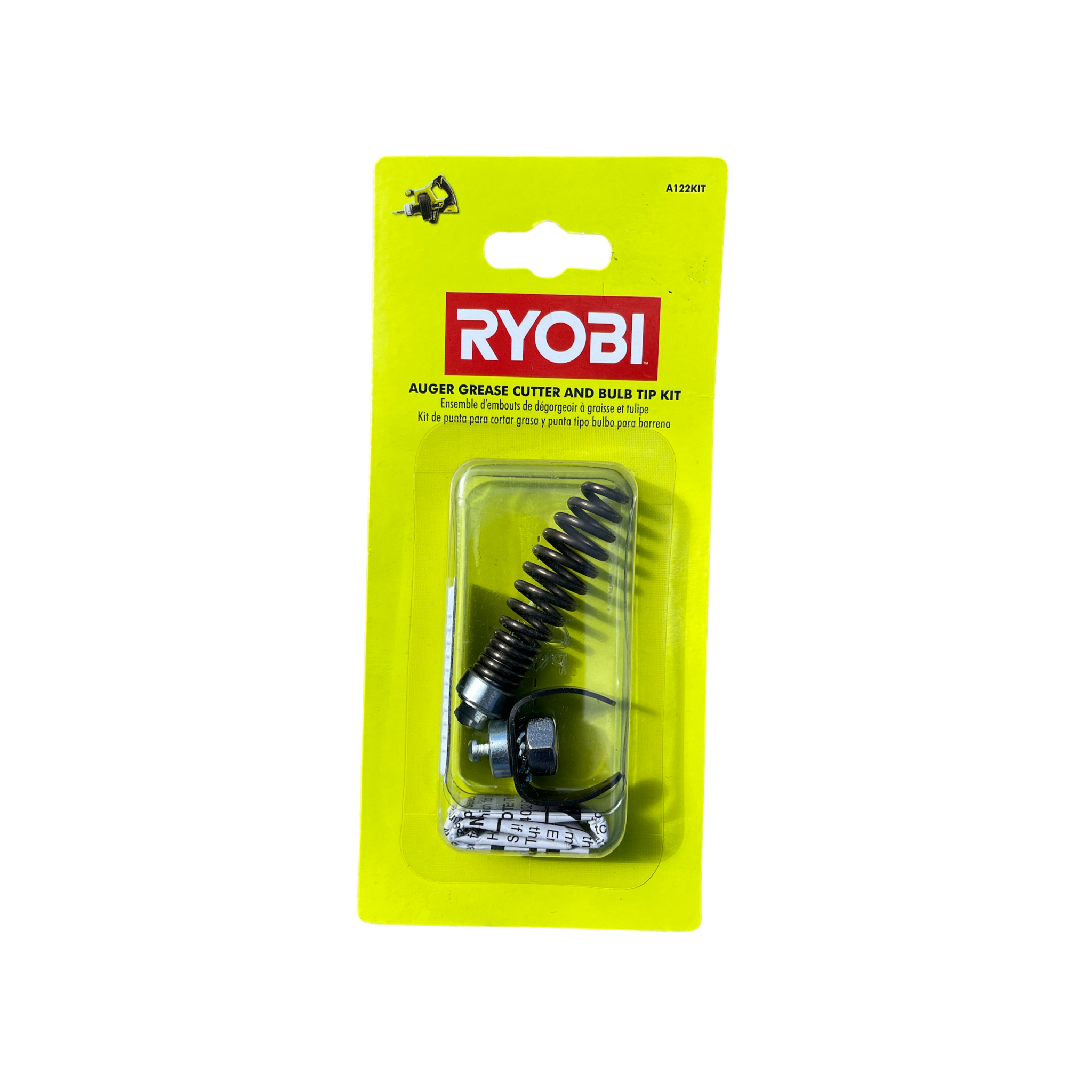 RYOBI Auger Grease Cutter and Bulb Tip Kit for Drain Auger P4002 Models