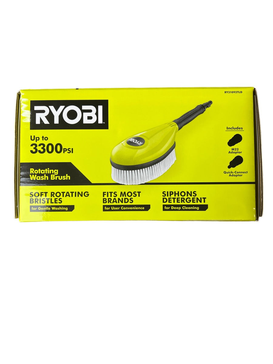 RYOBI Rotating Wash Brush/Brush Kit