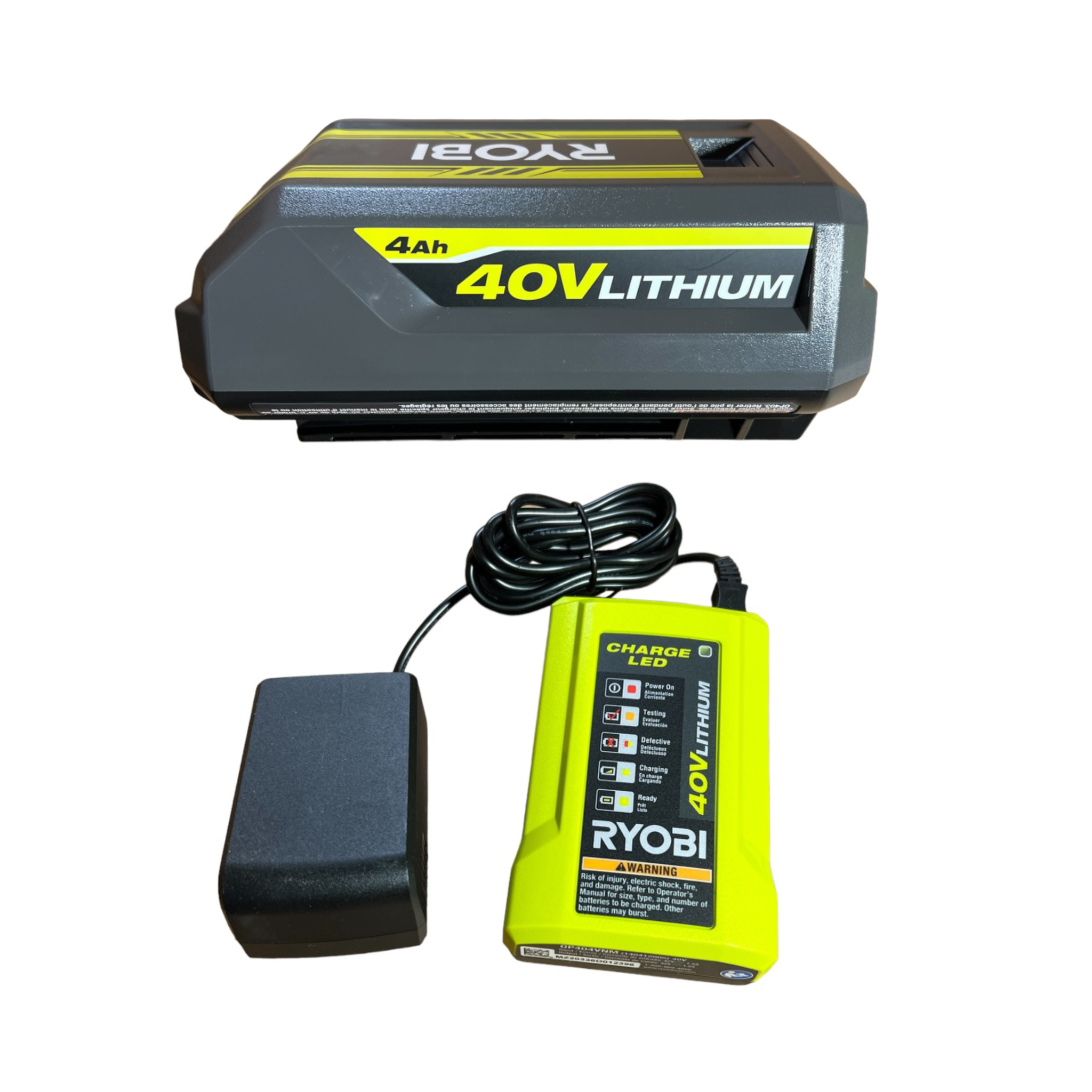 40-Volt Lithium-Ion 4 Ah High Capacity Battery and Charger Kit