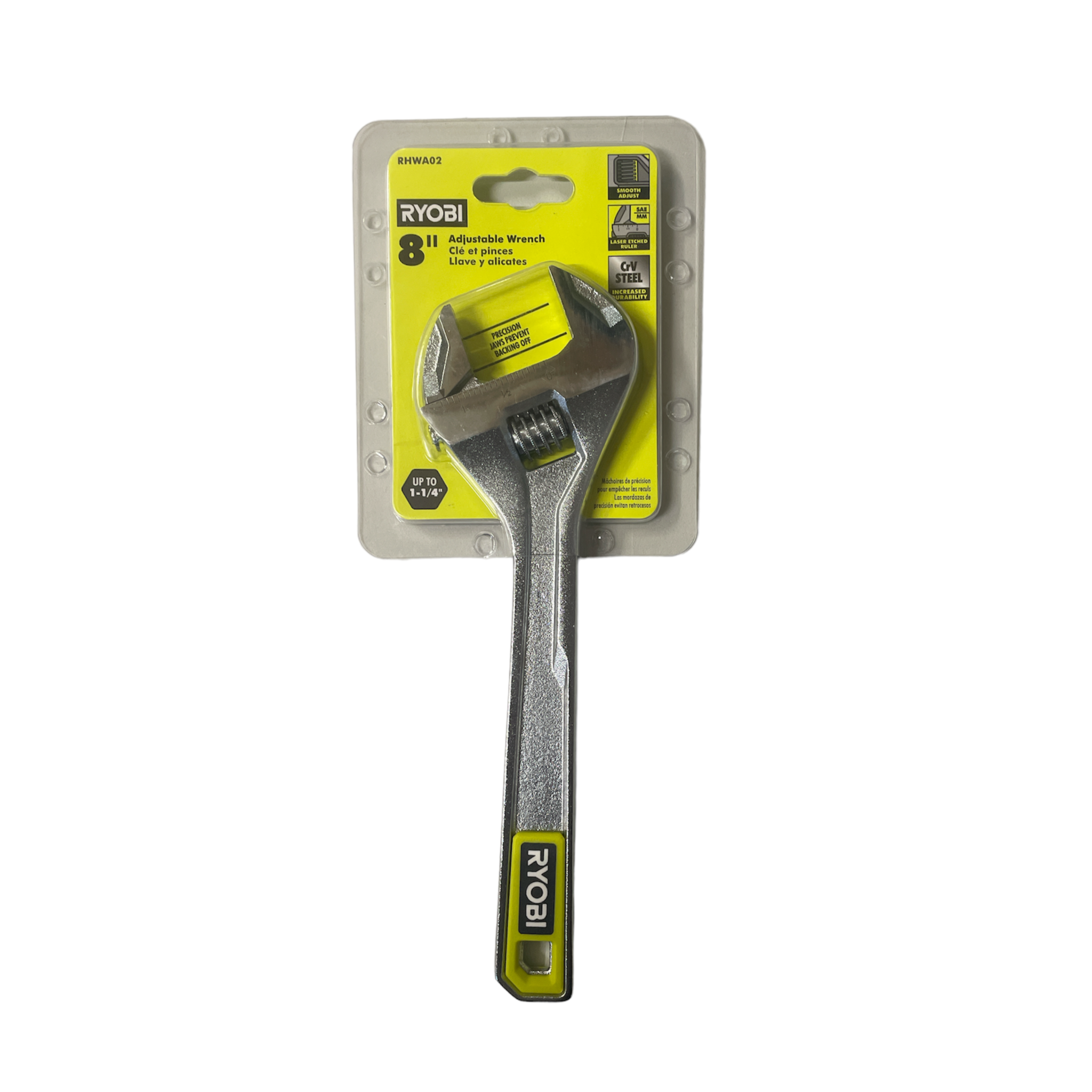RYOBI 8 in. Adjustable Wrench