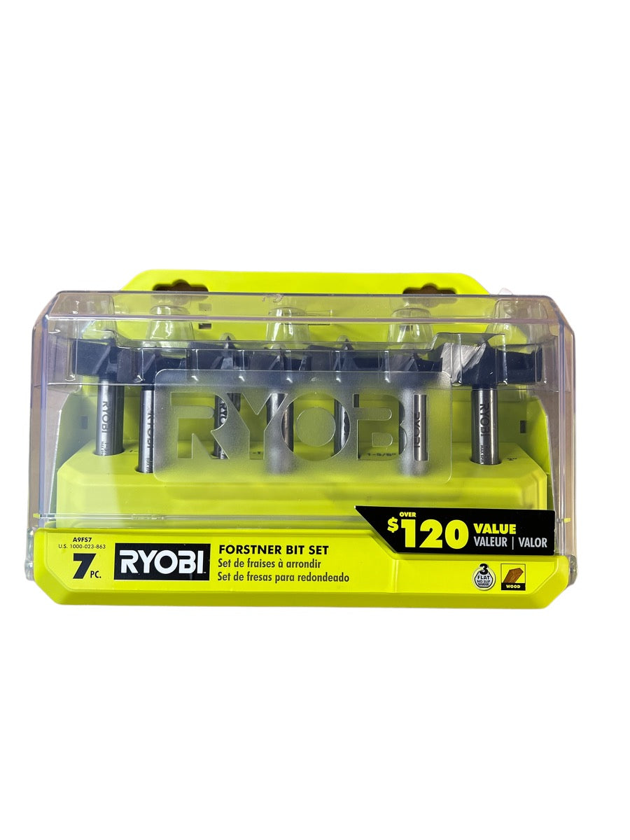 RYOBI Forstner Bit Set (7-Piece)