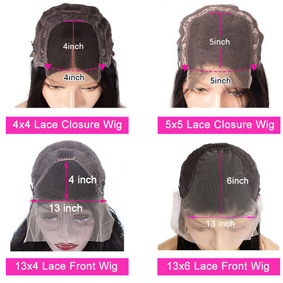 13x4 13x6 Straight HD Lace Front Wigs