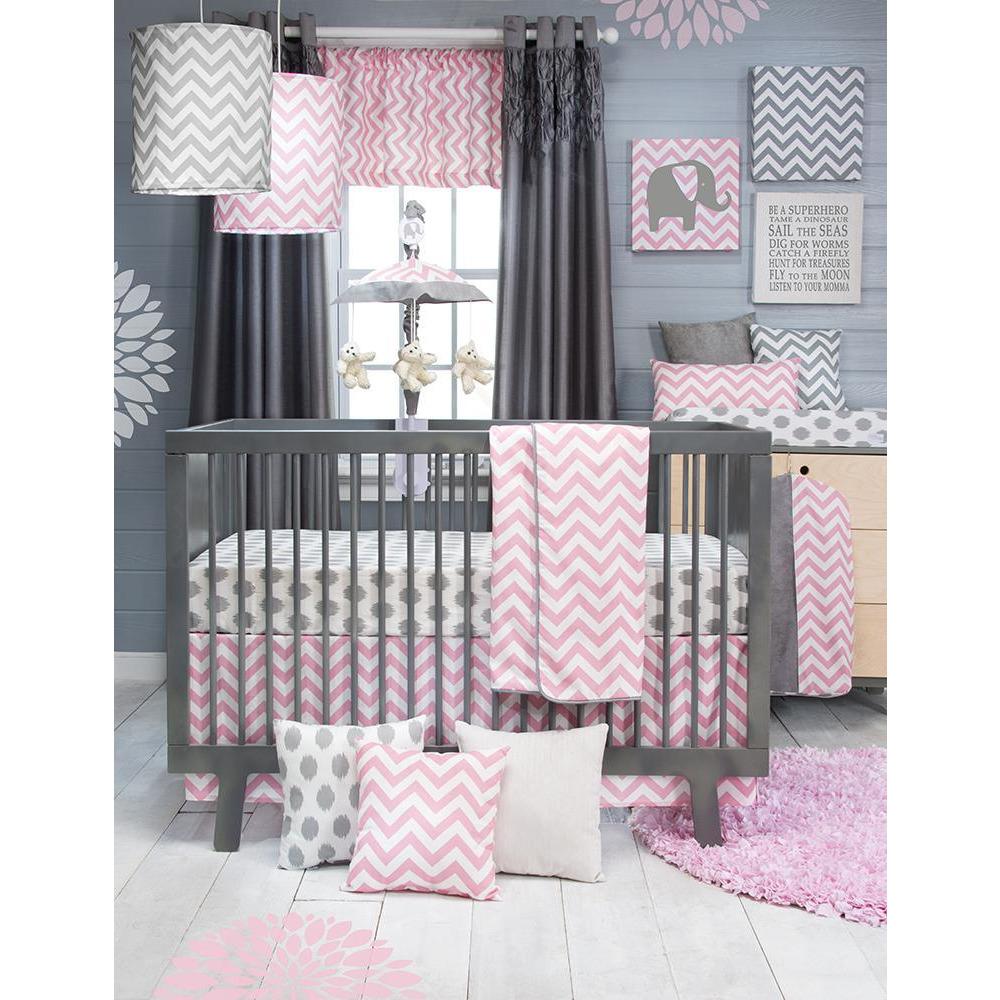 Swizzle Pink Crib Bedding Sets