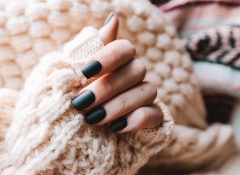 Black Frosted Manicure