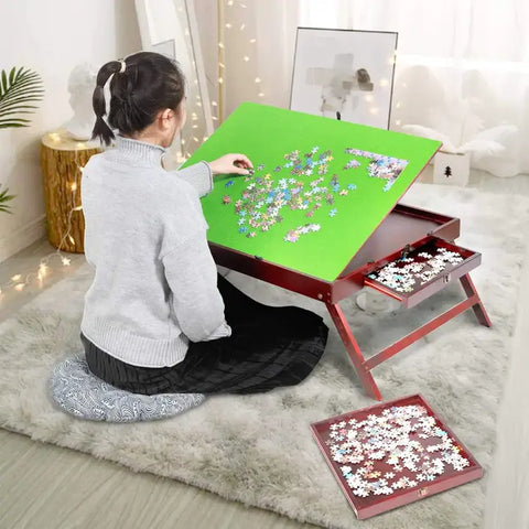 Lavievert 1500 Pieces Jigsaw Puzzle Board with 4 Drawers & Cover, Wooden  Puzzle Plateau with Puzzle Mat Set and Smooth Surface, Portable Puzzle  Table