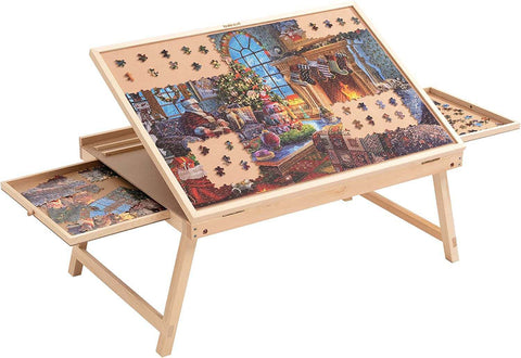 How to choose the best wooden jigsaw puzzle table, Lavievert jigsaw puzzle table