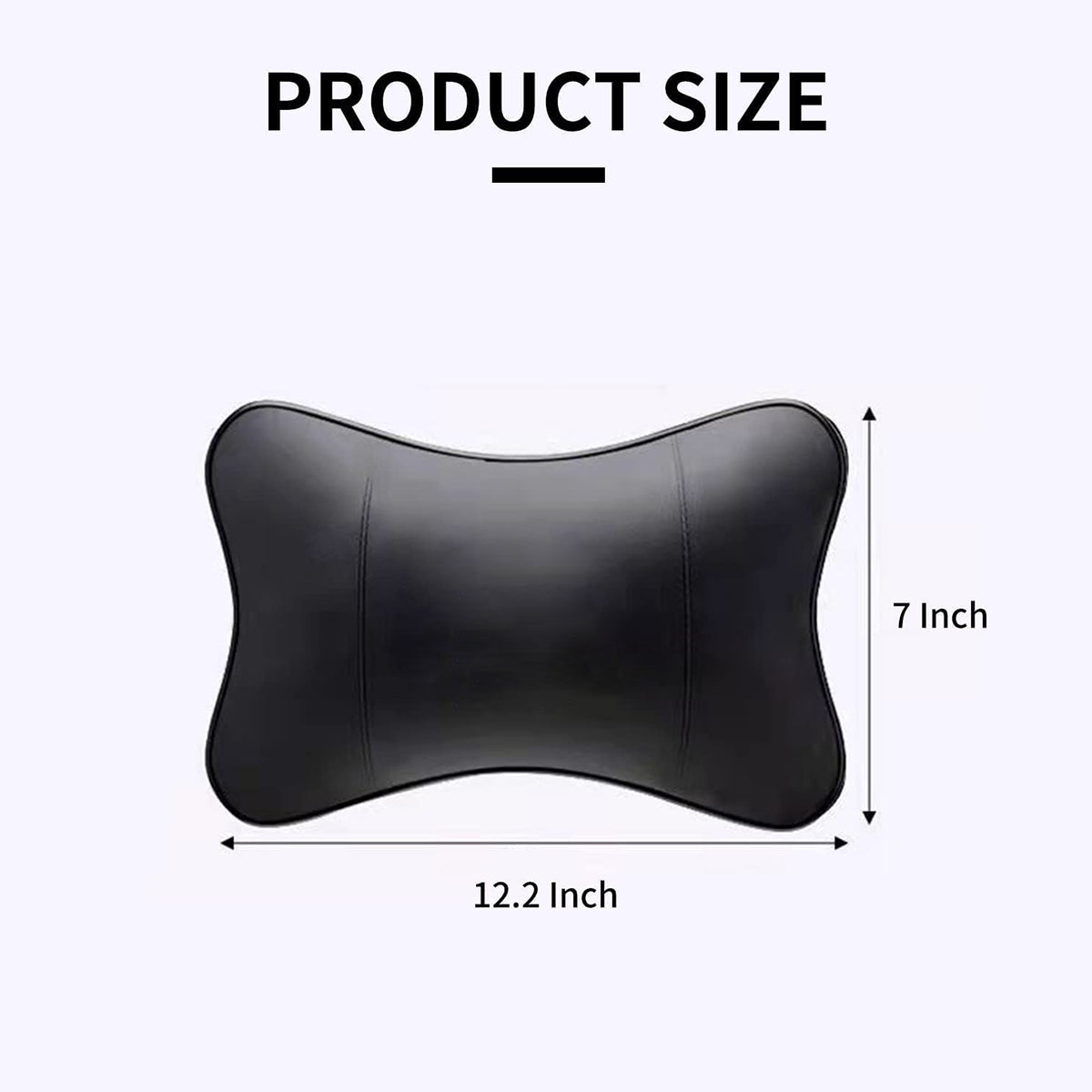 Thickened Foam Car Neck Pillow, Custom For Your Cars, Soft Leather Headrest (2 Pieces) for Driving Home Office, Car Accessories MA13990