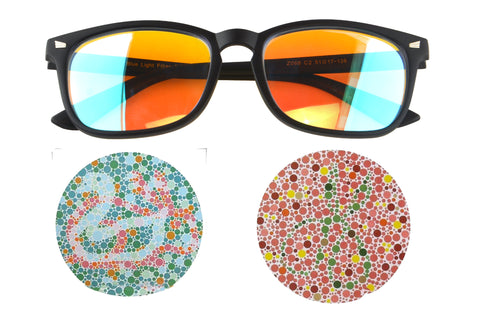 Color Blindness Glasses for Men Red-Green Color Blind Eyeglasses Color –  SHINU EYEWEAR STORE