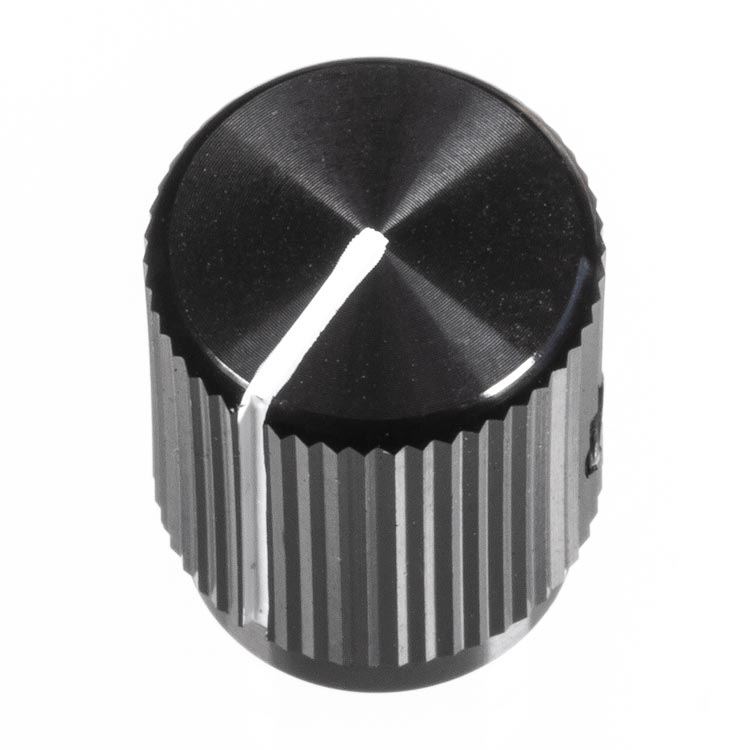 13mm Anodized Aluminum Knob, Black