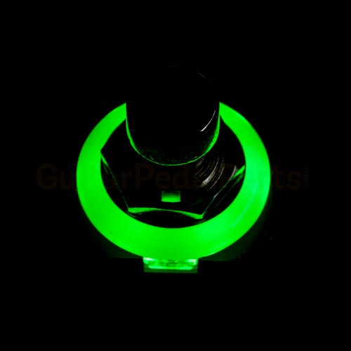 3PDT Foot Switch with LED Ring, Green