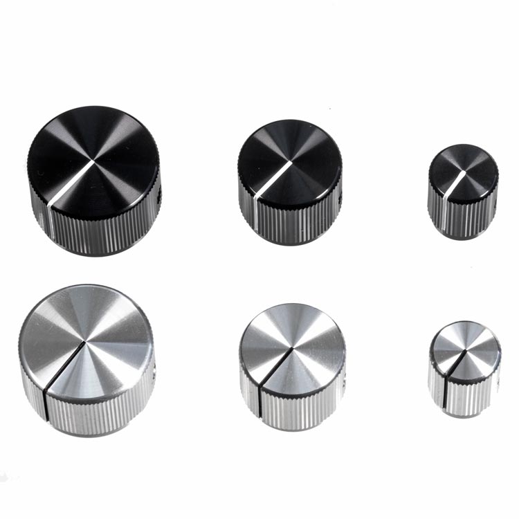 13mm Anodized Aluminum Knob, Black