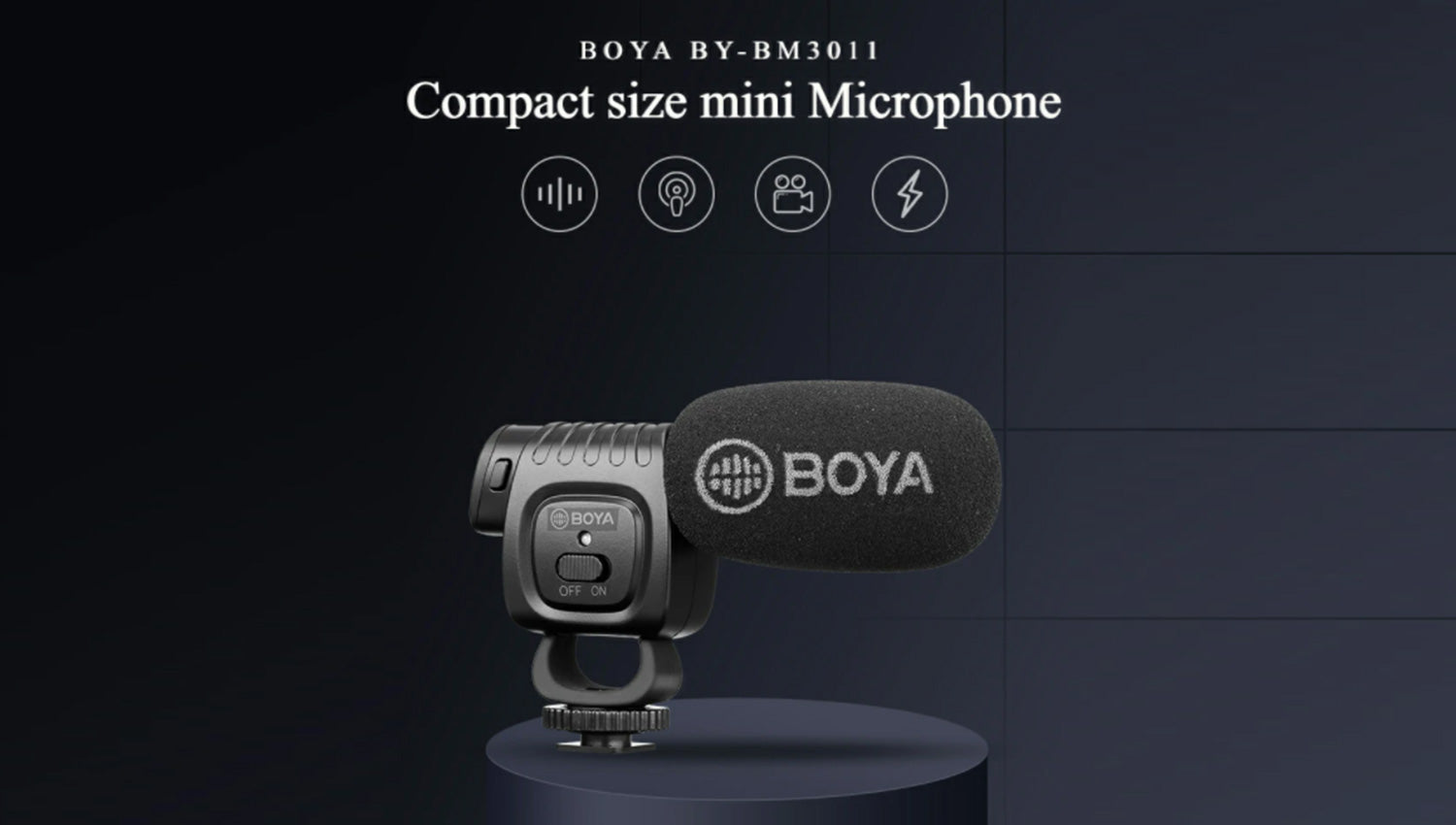 BOYA BY-BM3011 Compact Size Mini Microphone