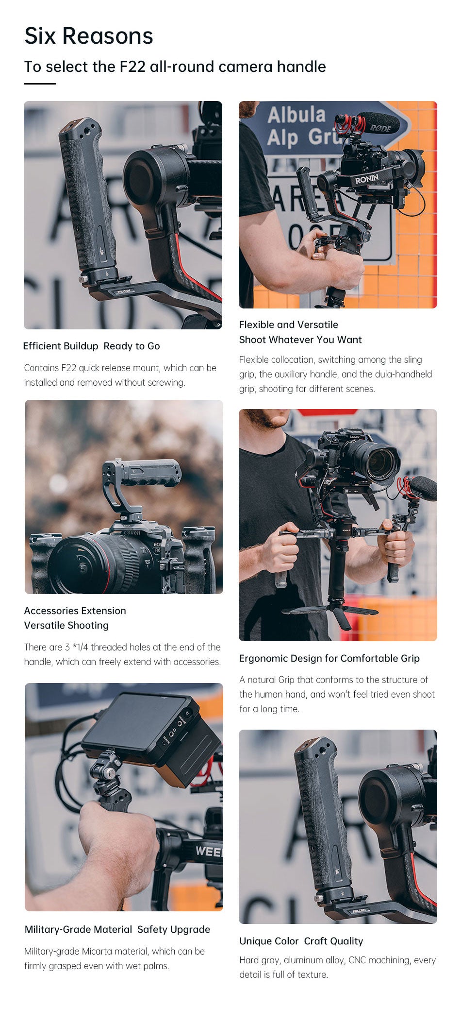 Falcam F22 All-Round Camera Handle
