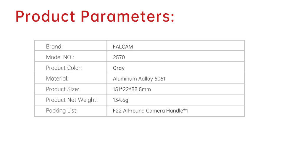 Falcam F22 All-Round Camera Handle