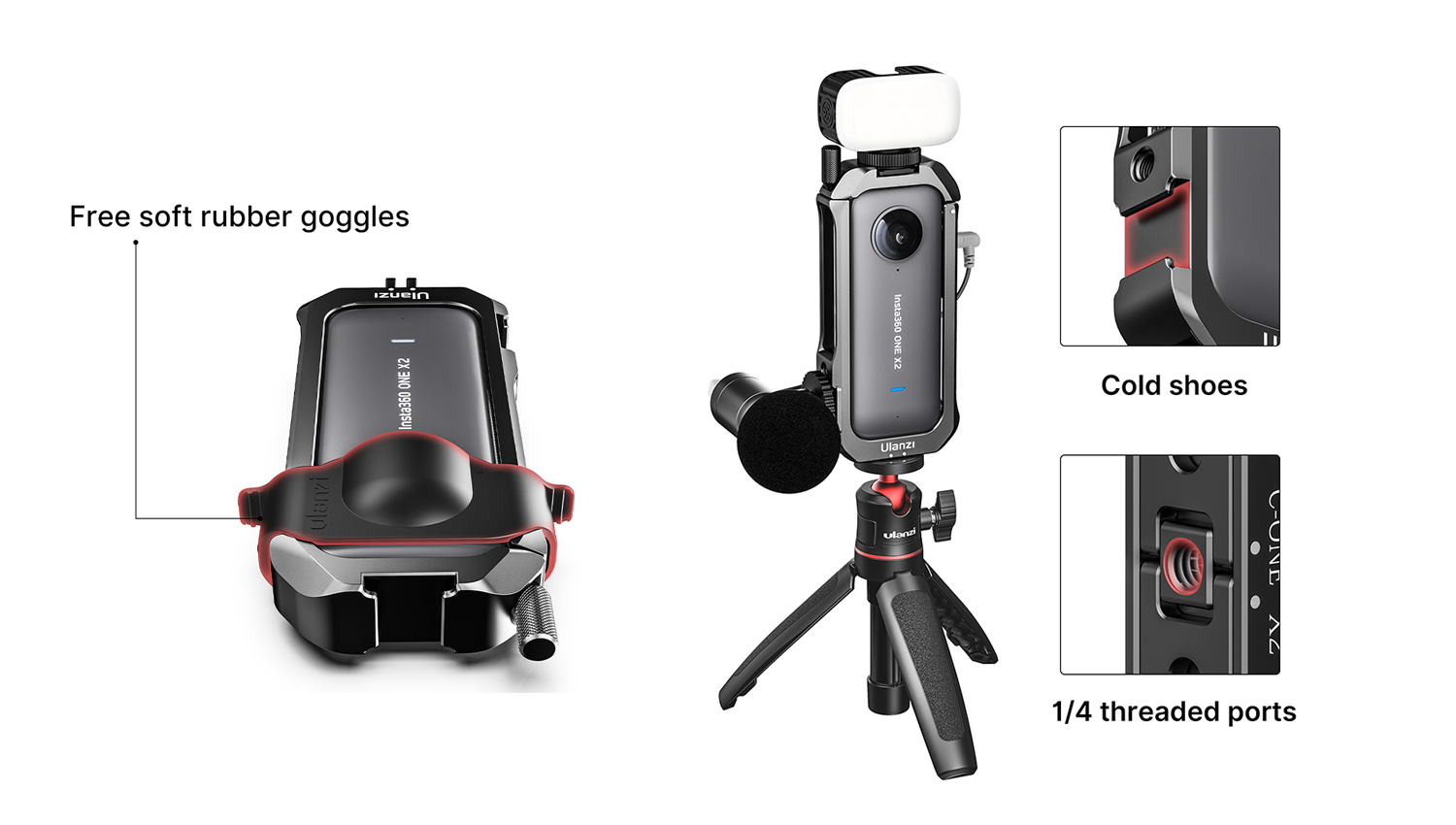 Ulanzi Metal Cage for Insta360 ONE X2