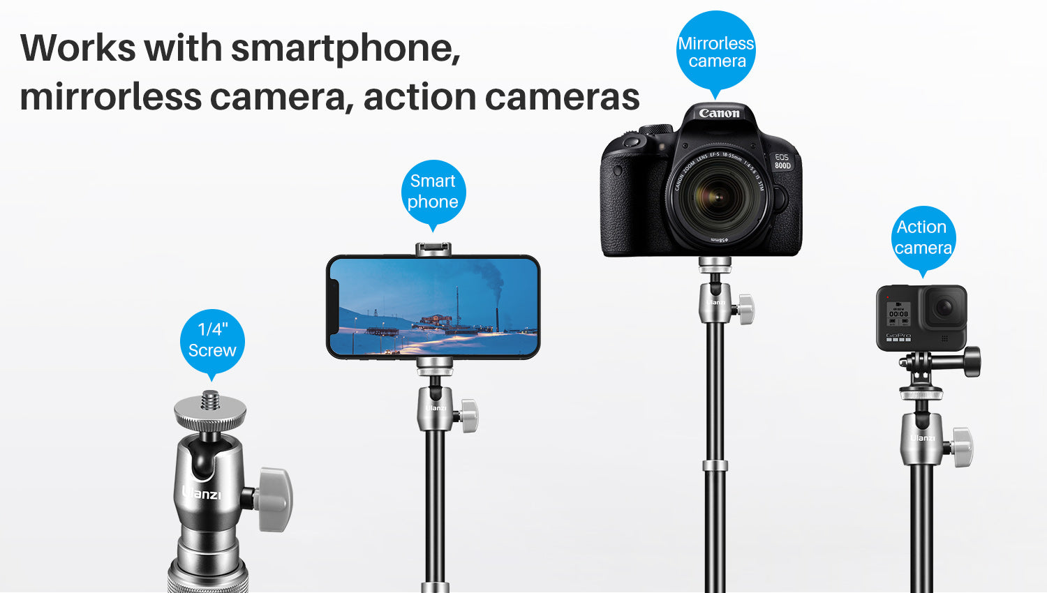 Ulanzi SK-04 Bluetooth Selfie Stick Tripod