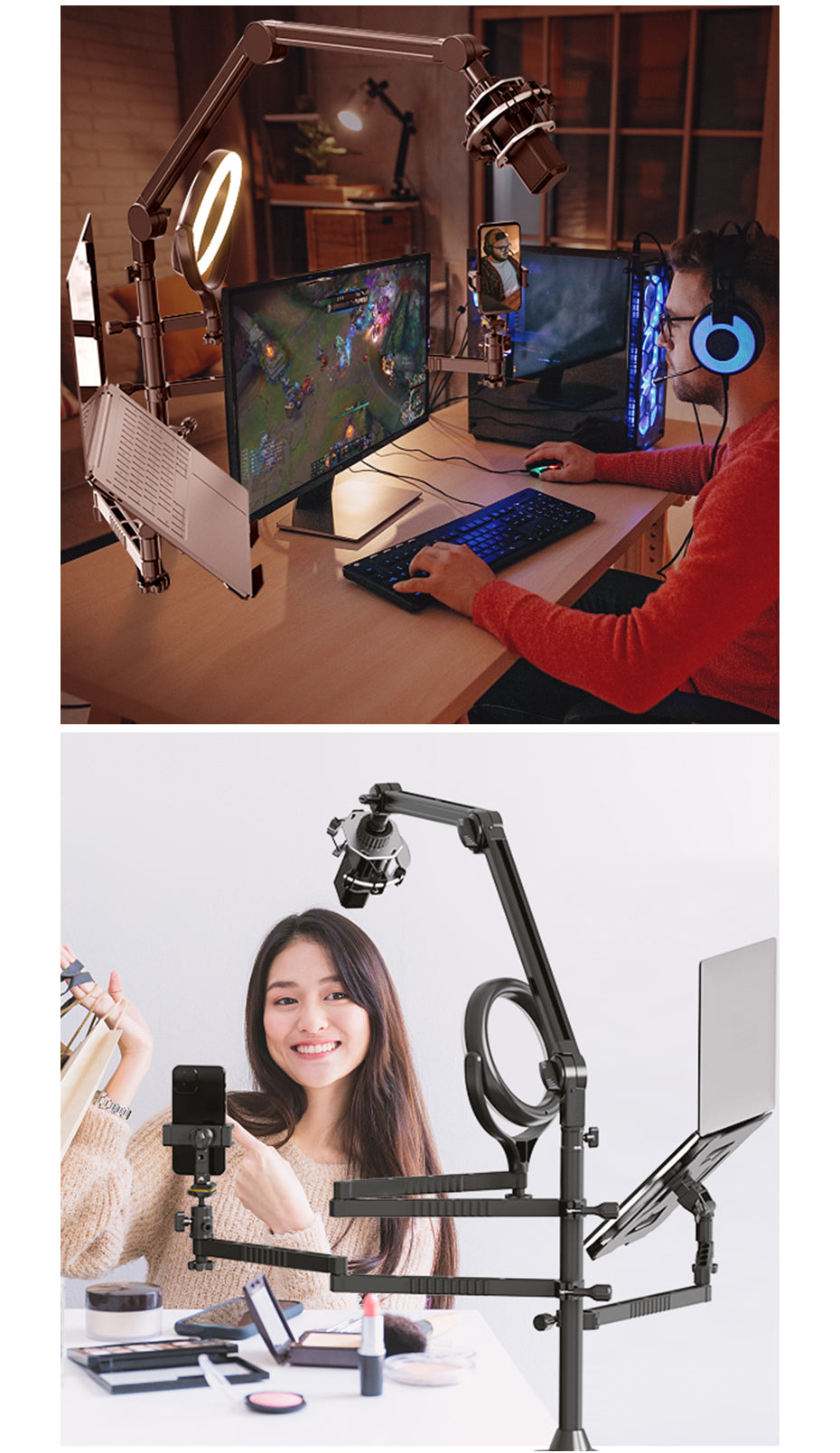 установка стола в домашней студии