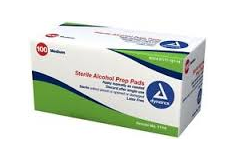 Alcohol Prep Pad Sterile Medium 100 count