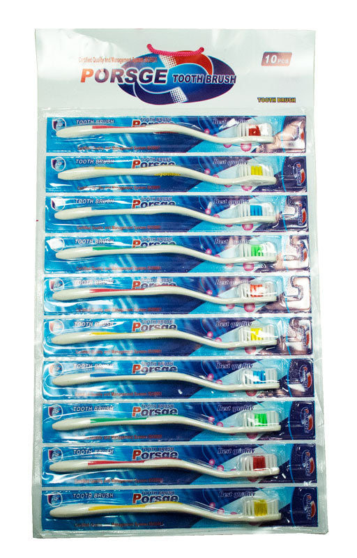 10 PC Soft Toothbrushes (Sold by DZ)