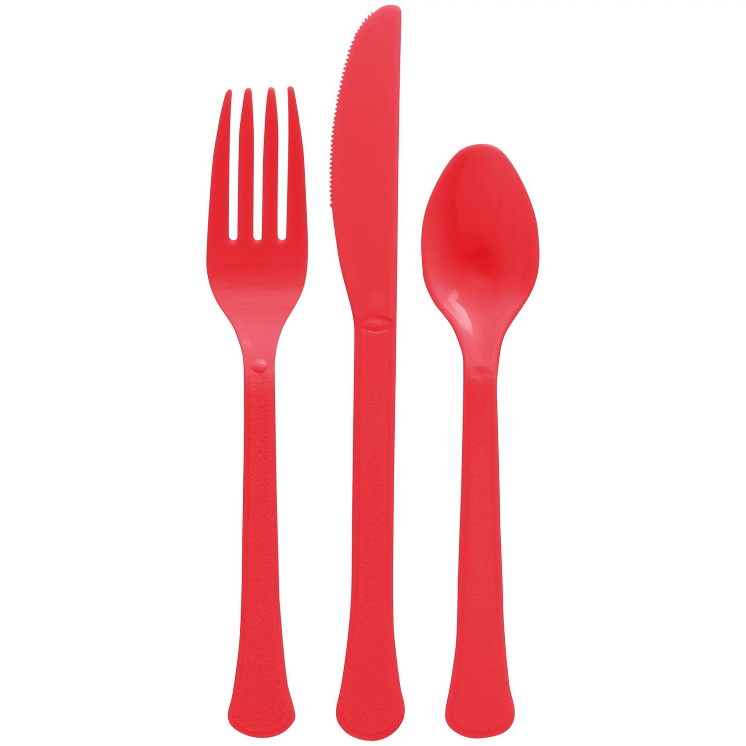 Wholesale Plastic Cutlery Set Red (80 Pcs/pack=$11.90)