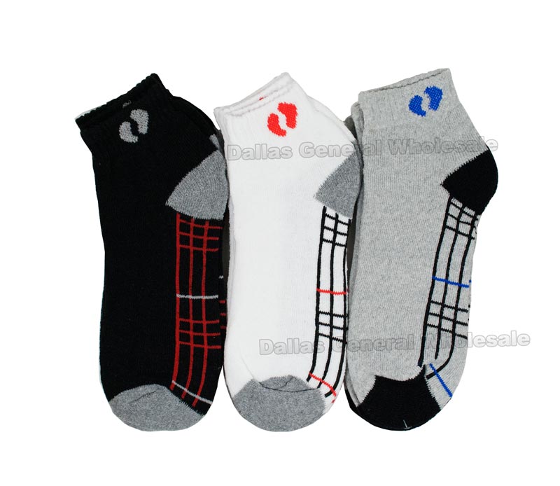 Cotton Ankle Socks- Assorted (Sold by DZ=$11.99)