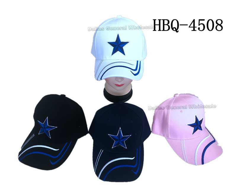 Star Casual Baseball Caps -(Sold By DZ =$47.99)