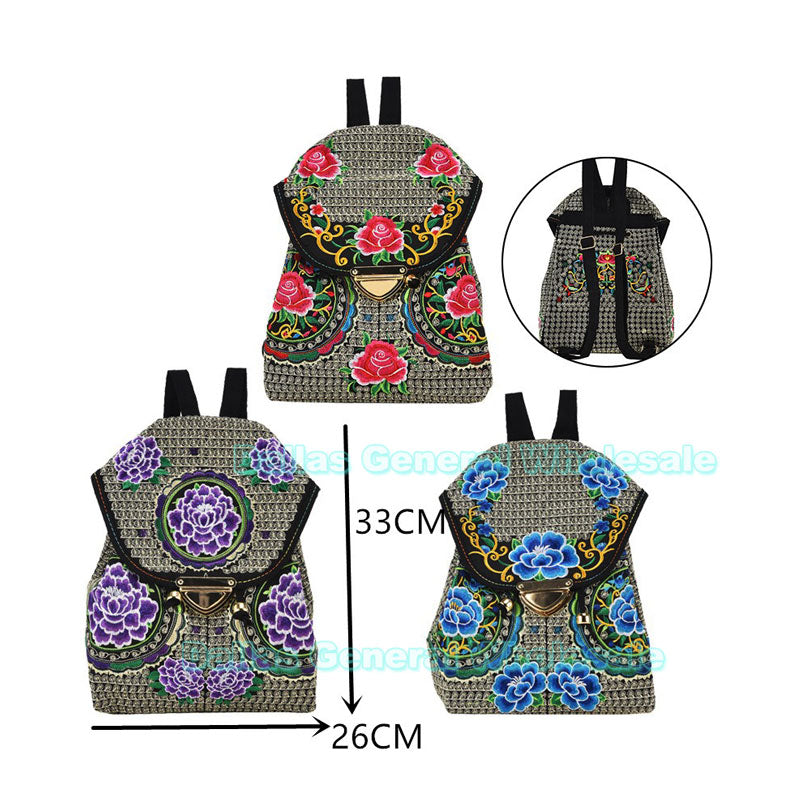 Fashion Floral Backpacks -(Sold By 6 PCS =$79.99)