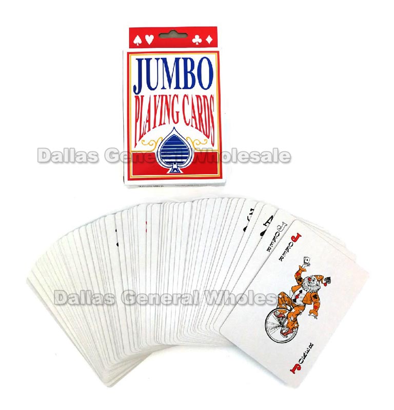 Jumbo Playing Cards -(Sold By Dozen $19.99)