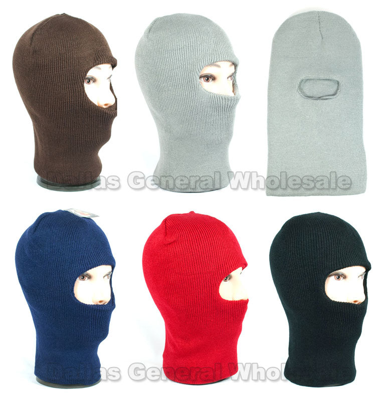 1 Hole Beanie Masks / Balaclava- Assorted (Sold by DZ=$42.99)