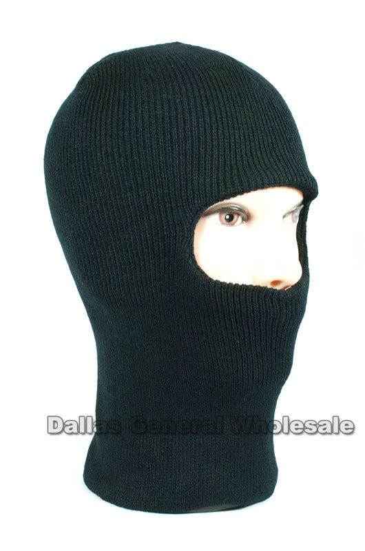 1 Hole Beanie Masks / Balaclava- Assorted (Sold by DZ=$42.99)