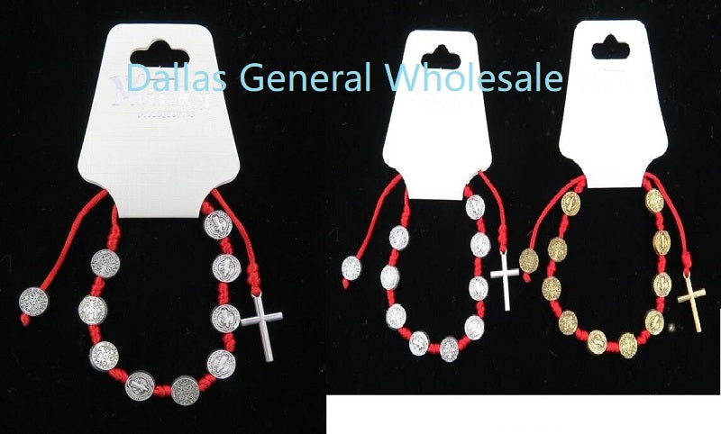 Cross Charm Bracelets -(Sold By Dozen =$12.99)