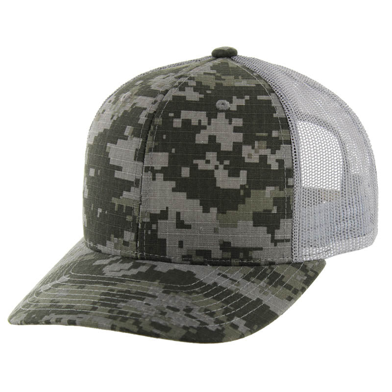 Cotton Camo Snapback Trucker Cap