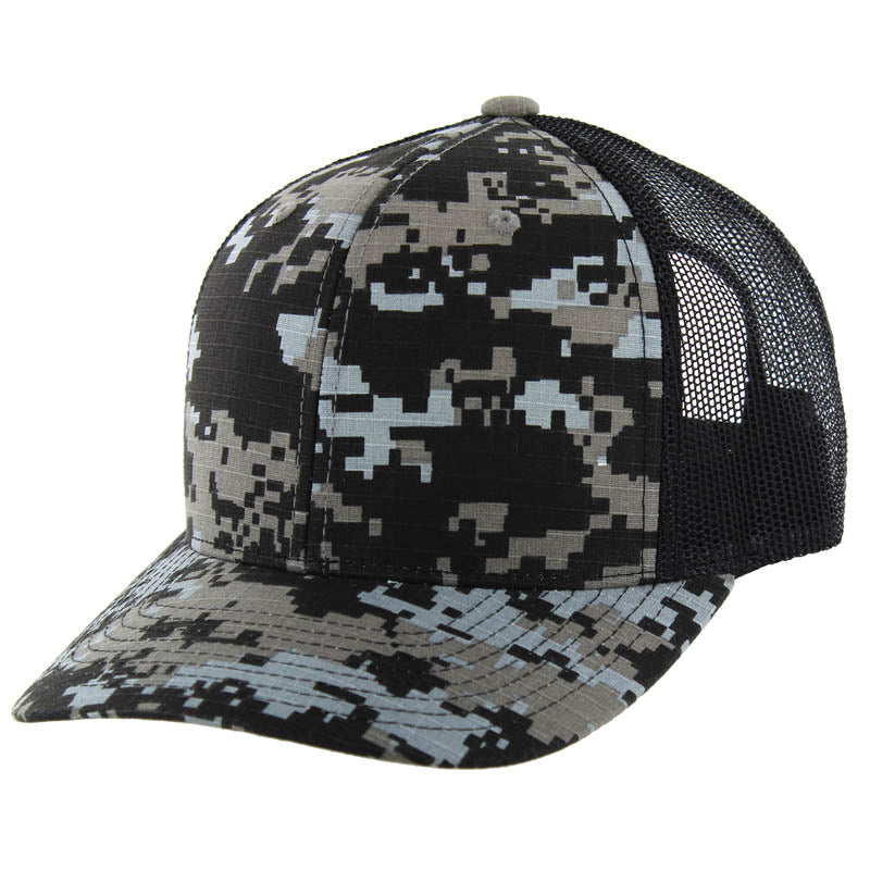 Cotton Camo Snapback Trucker Cap