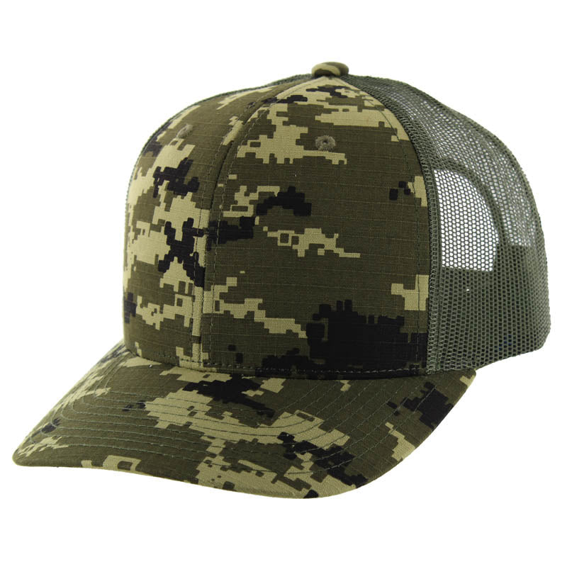 Cotton Camo Snapback Trucker Cap