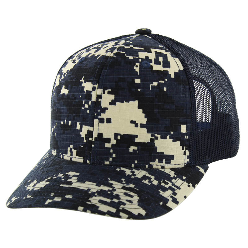 Cotton Camo Snapback Trucker Cap