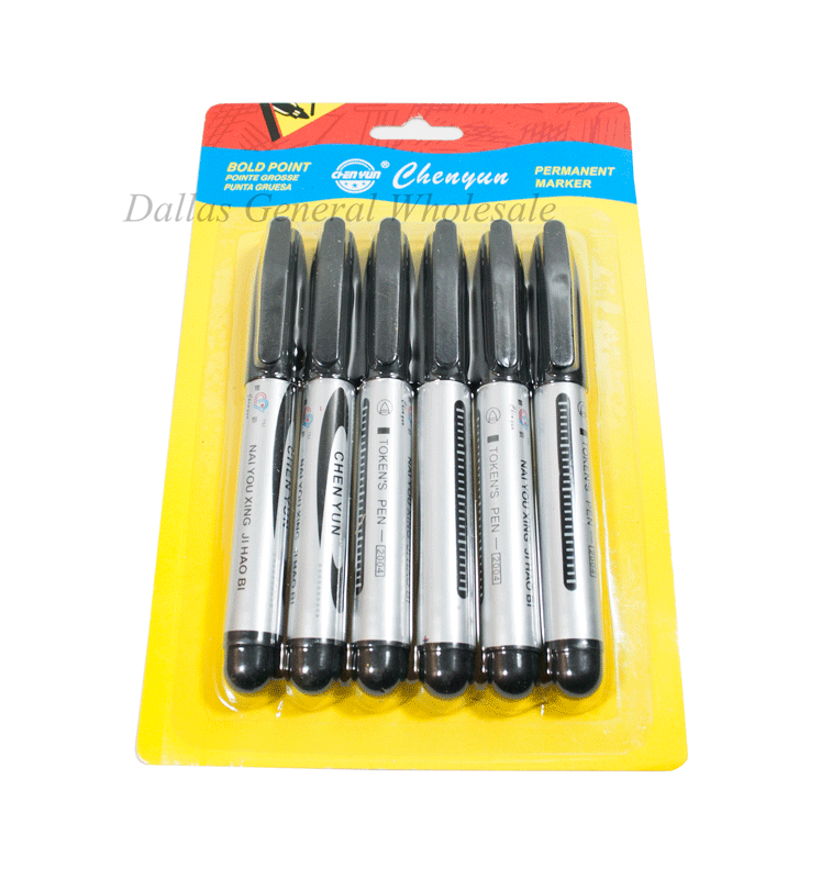 6 PC Permanent Markers (Sold by DZ=$25.99)