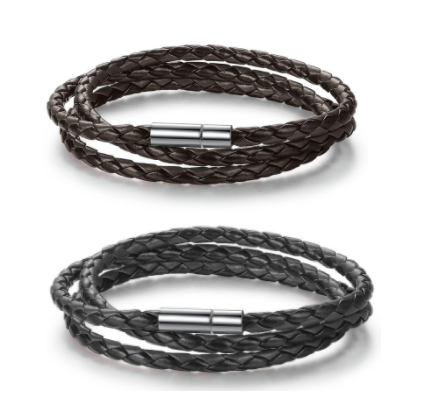 Buy Handmade Braided Leather Wrap Bracelets (sold by piece or dozen) Bulk Price